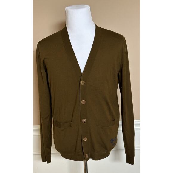 Gucci Military Green Wool Cardigan Sweater Large 729469 Italy NWT $990 - Picture 1 of 15